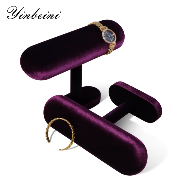 Yinbeini Velvet Jewelry  Storage Rack Watch Storage Stand Watch Display Stand  jeweler counter jewelry counter TB002