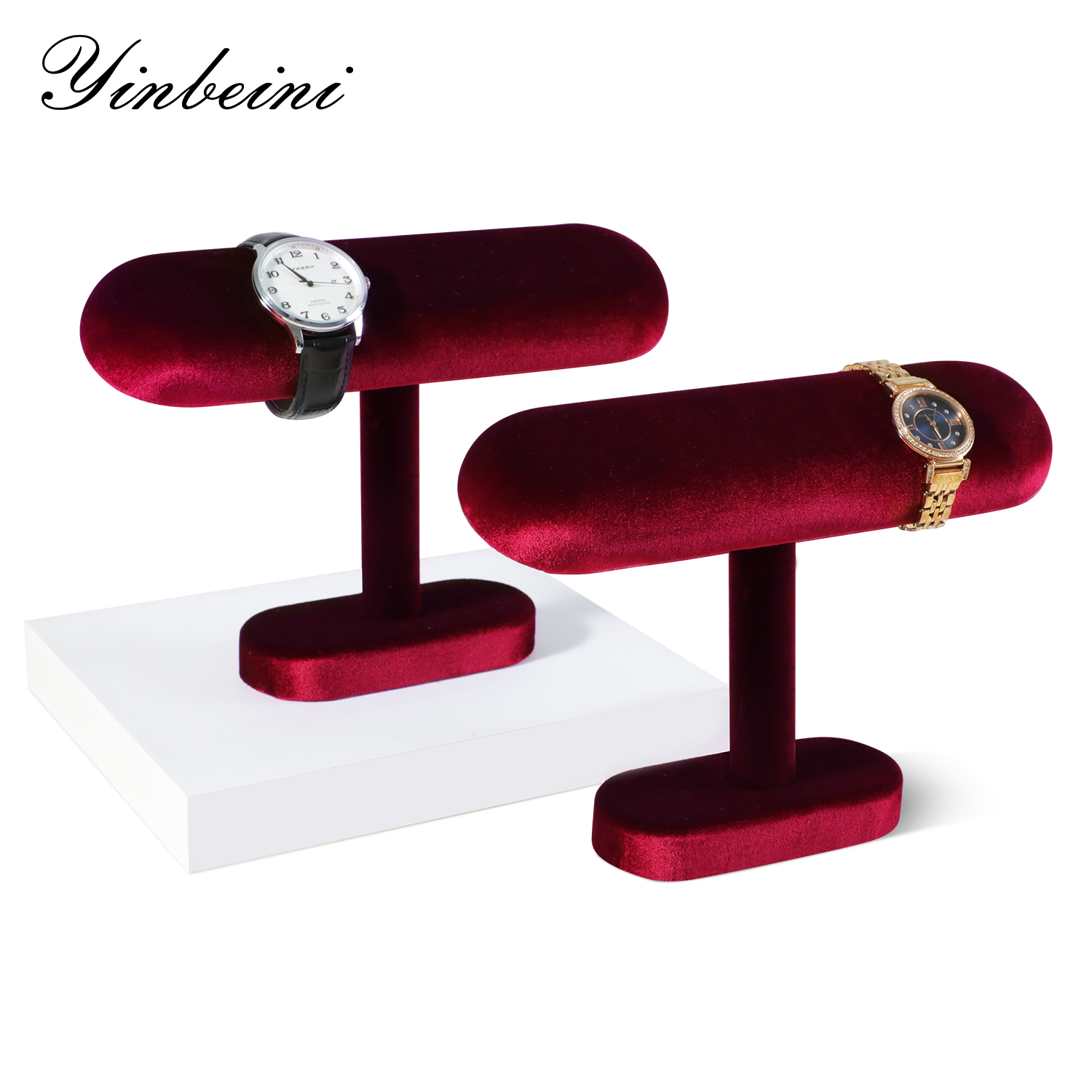 Yinbeini Velvet Jewelry Storage Rack Watch Display Stand Watch Storage Stand  jeweler counter jewelry counter TB002