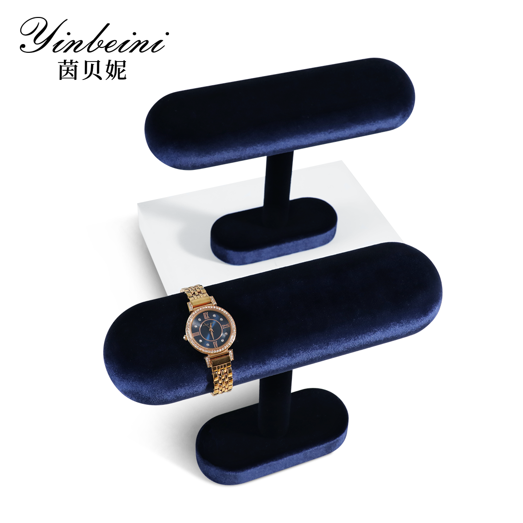 Yinbeini Velvet Jewelry Storage Rack Watch Display Stand Watch Storage Stand  jeweler counter jewelry counter TB002