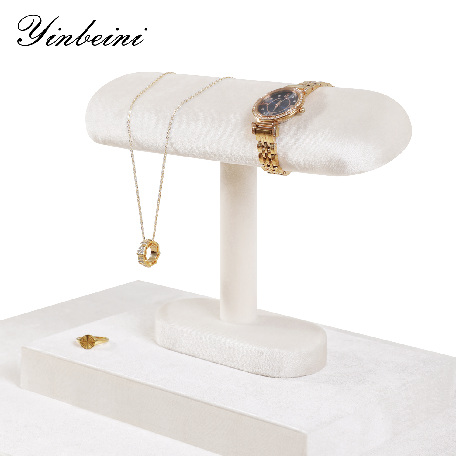 Yinbeini Velvet Jewelry Storage Rack Watch Display Stand Watch Storage Stand  jeweler counter jewelry counter TB002