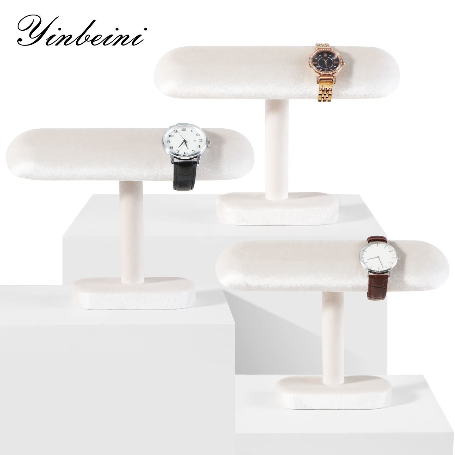 Yinbeini Velvet Jewelry Storage Rack Watch Display Stand Watch Storage Stand  jeweler counter jewelry counter TB002