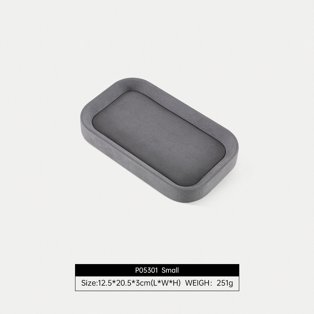 Yinbeini All Purpose Jewelry Display Tray for Home Retail Photography and Gifting Durable PU Leather Construction P055