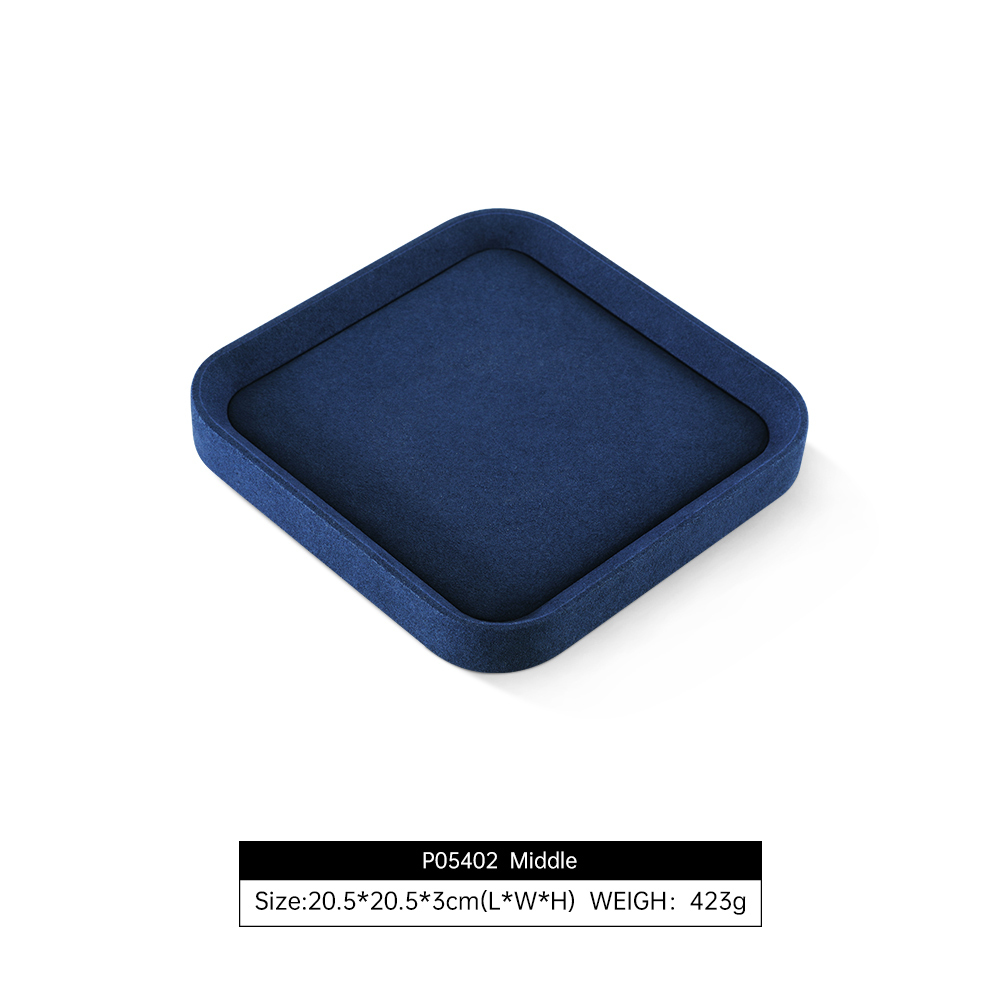 Yinbeini All Purpose Jewelry Display Tray for Home Retail Photography and Gifting Durable PU Leather Construction P055