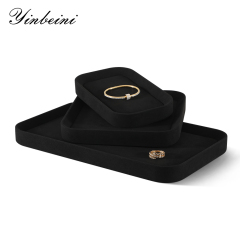 Yinbeini All Purpose Jewelry Display Tray for Home Retail Photography and Gifting Durable PU Leather Construction P055