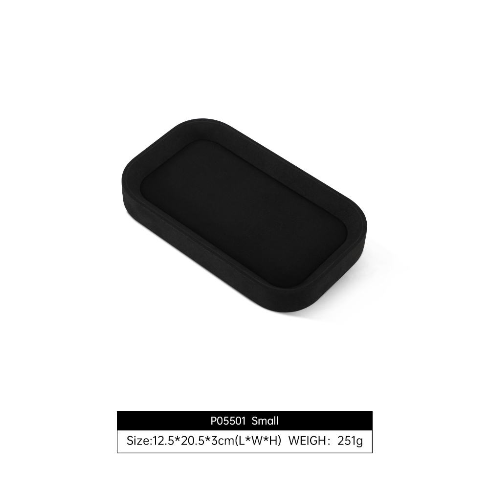 Yinbeini All Purpose Jewelry Display Tray for Home Retail Photography and Gifting Durable PU Leather Construction P055