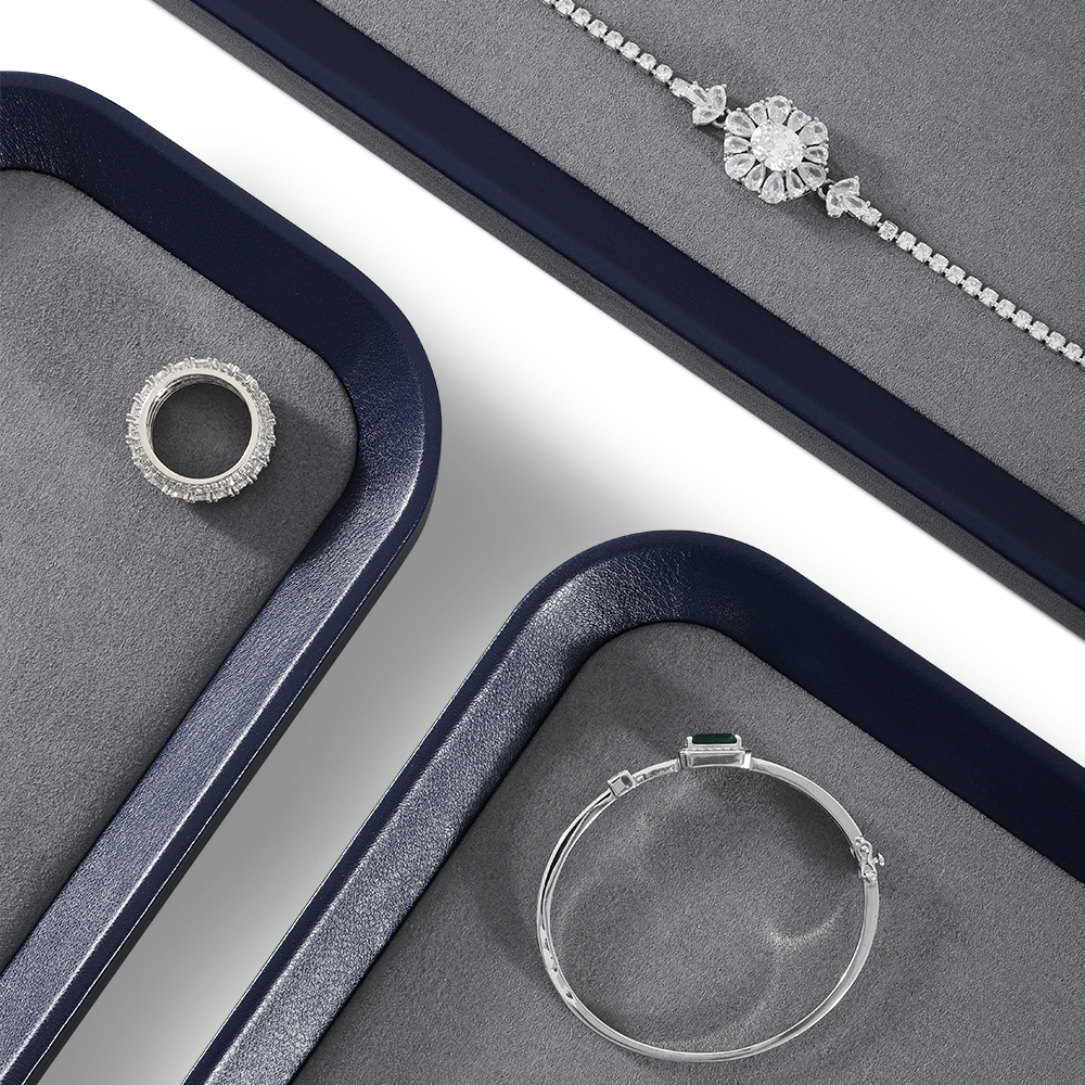 Yinbeini Professional Jewelry Display Tray for Jewelry Designers and Studio Use Ideal for Design Work and Client Presentations P056