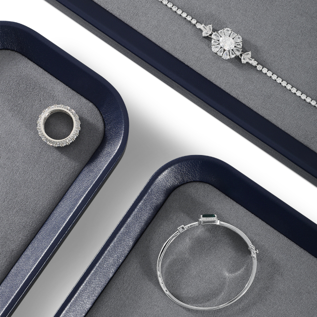 Yinbeini Professional Jewelry Display Tray for Jewelry Designers and Studio Use Ideal for Design Work and Client Presentations P056