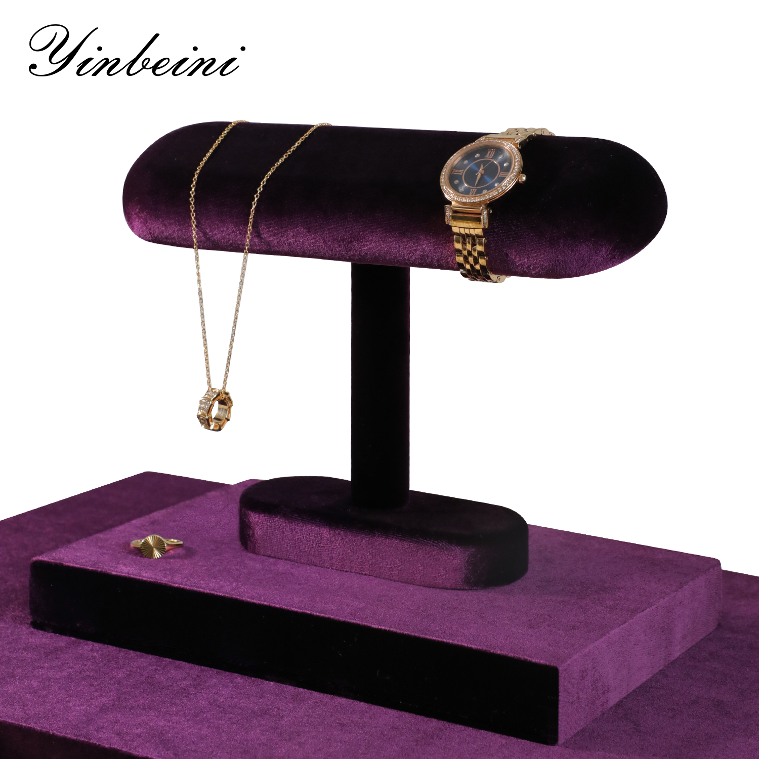 Yinbeini Jewelry  Storage Rack Velvet Watch Storage Stand Watch Display Stand  jeweler counter jewelry counter TB002
