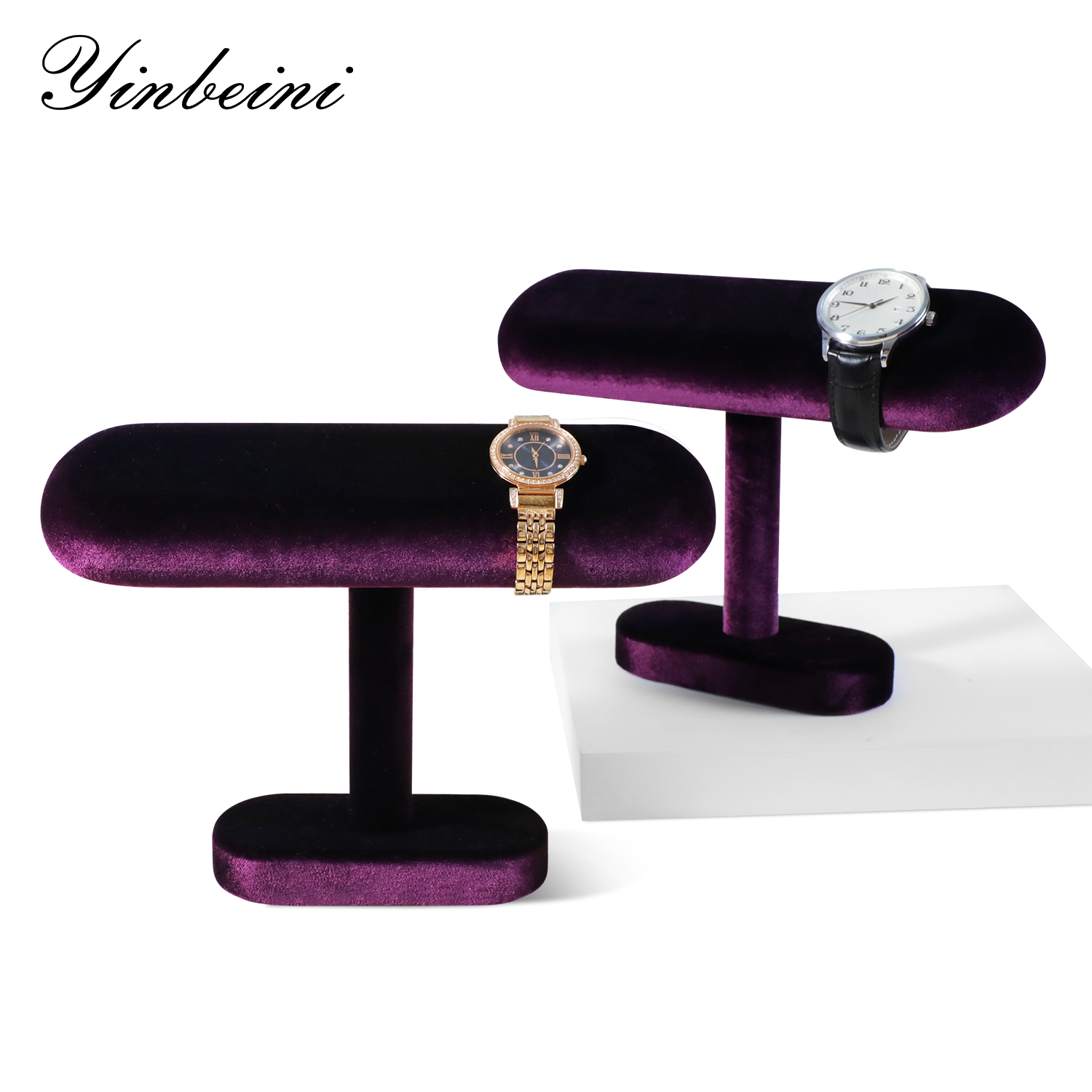 Yinbeini Jewelry  Storage Rack Velvet Watch Storage Stand Watch Display Stand  jeweler counter jewelry counter TB002