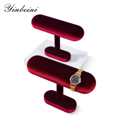 Yinbeini  Jewelry  Storage Rack Watch Storage Stand Velvet Watch Display Stand jeweler counter jewelry counter TB002