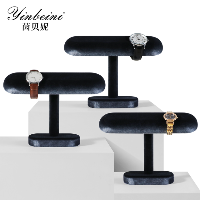 Yinbeini  Jewelry  Storage Rack Watch Storage Stand Velvet Watch Display Stand jeweler counter jewelry counter TB002