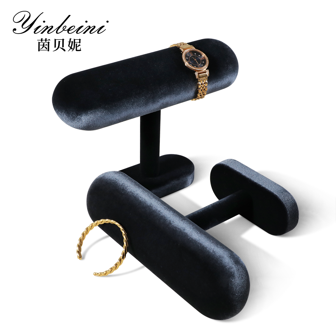 Yinbeini  Jewelry  Storage Rack Watch Storage Stand Velvet Watch Display Stand jeweler counter jewelry counter TB002