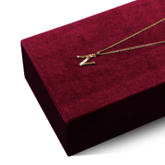 Yinbeini Velvet Necklace Ring Earring Display Stand Jewelry Storage Sets Pendant Bracelet Storage Stand jeweler counter jewelry counter Red TB006