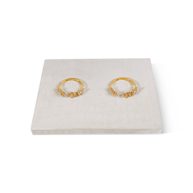 Yinbeini Pendant Bracelet Storage Stand Velvet Jewelry Storage Sets Purple Ring Necklace Earring Display Stand jeweler counter jewelry counter Grey TB008