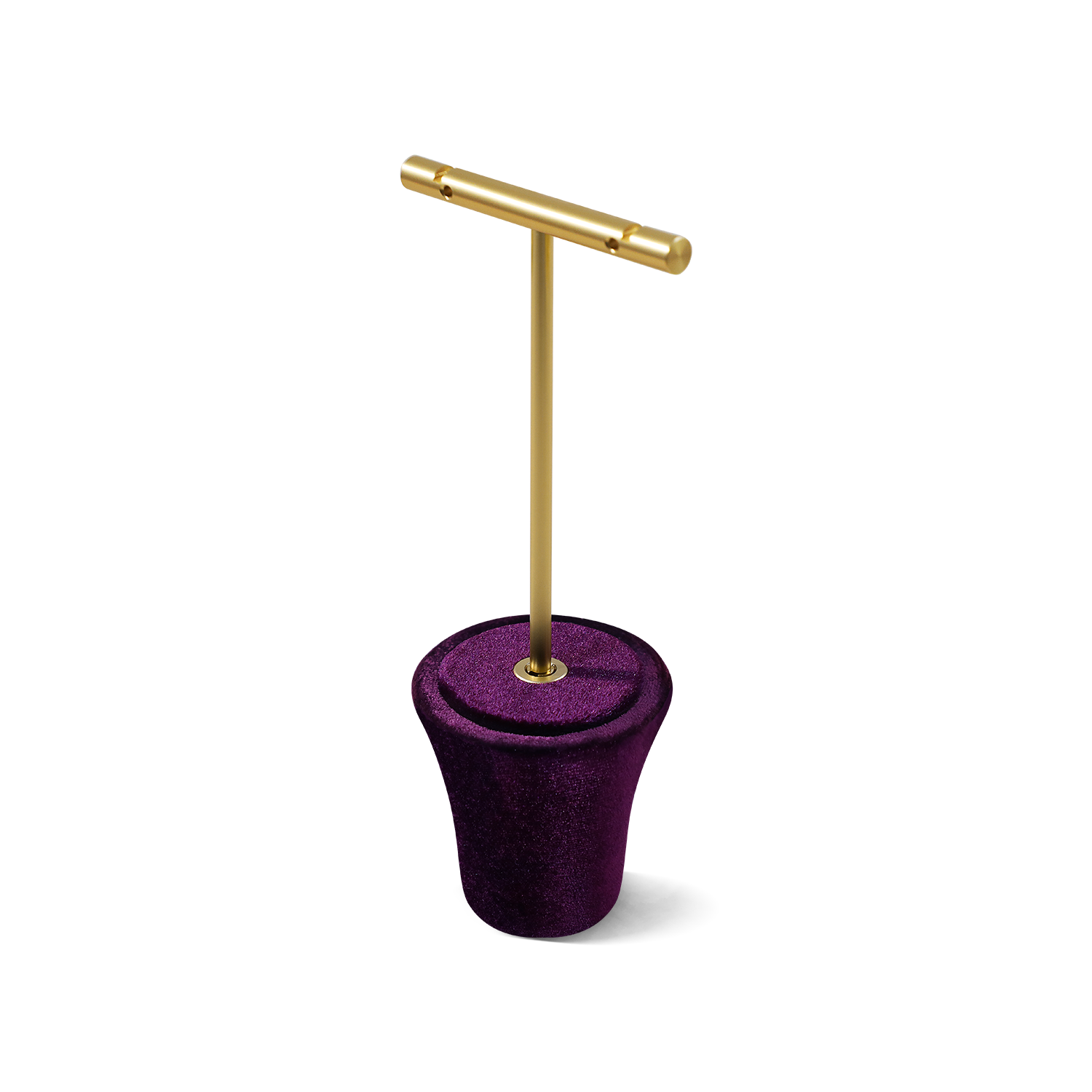 Yinbeini Mocha Brown Jewelry Showcase Organizer Velvet Jewelry Set Velvet Purple Ring Earring Necklace Holder Jeweler counter jewelry counter TB022