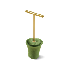 Yinbeini Olive Green Ring Earring Necklace Holder Jewelry Showcase Organizer Velvet Jewelry Set Velvet jeweler counter jewelry counter TB021