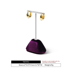 Yinbeini Elegant Velvet Necklace Display Stand for Fine Jewelry Perfect for Bridal Jewelry Wedding Necklaces and High End Accessory Presentation TB041