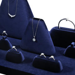 Yinbeini Elegant Velvet Necklace Display Stand for Fine Jewelry Perfect for Bridal Jewelry Wedding Necklaces and High End Accessory Presentation TB041