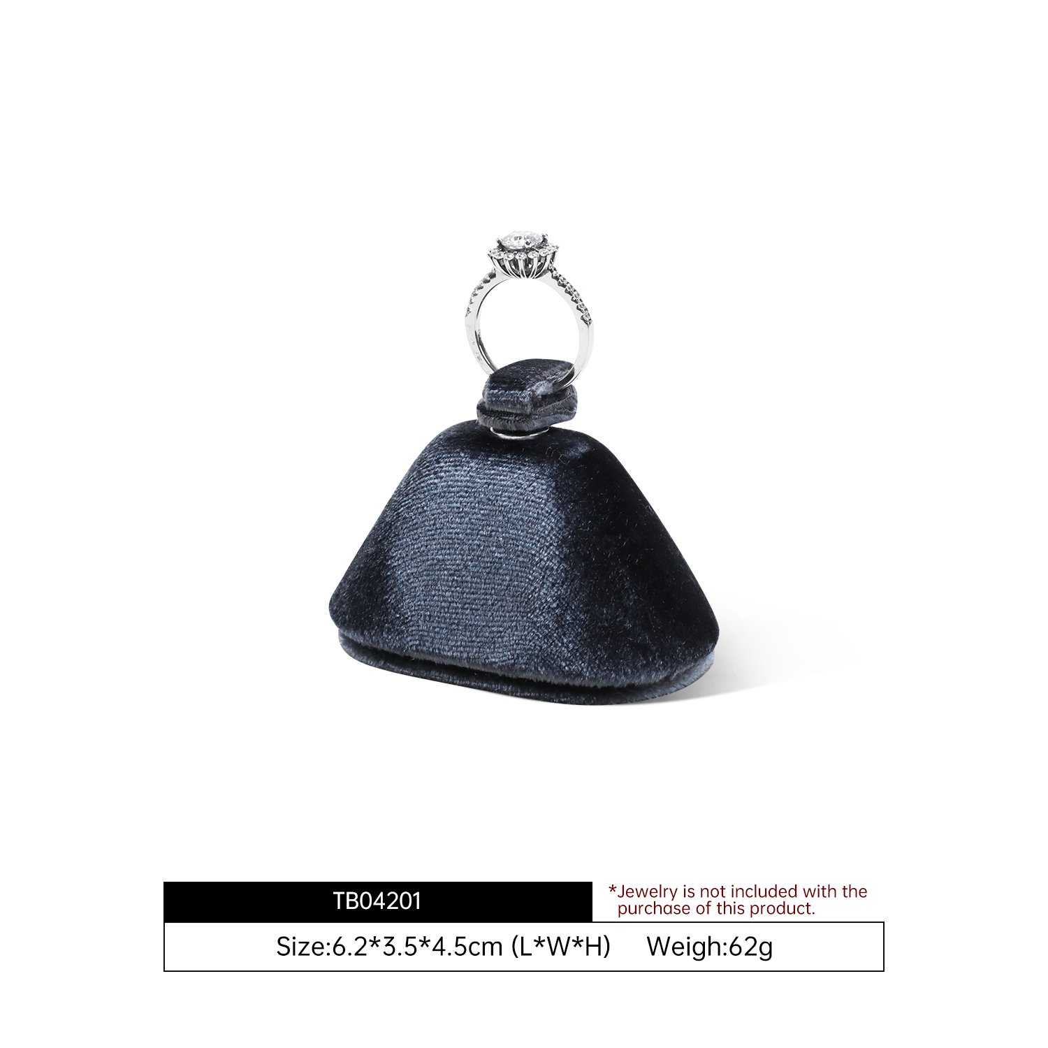Yinbeini Elegant Velvet Necklace Display Stand for Fine Jewelry Perfect for Bridal Jewelry Wedding Necklaces and High End Accessory Presentation TB041