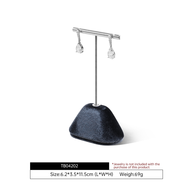 Yinbeini Artisan Handmade Velvet Necklace Display Stand Soft Fabric to Highlight Handcrafted Necklaces and Pendants TB040