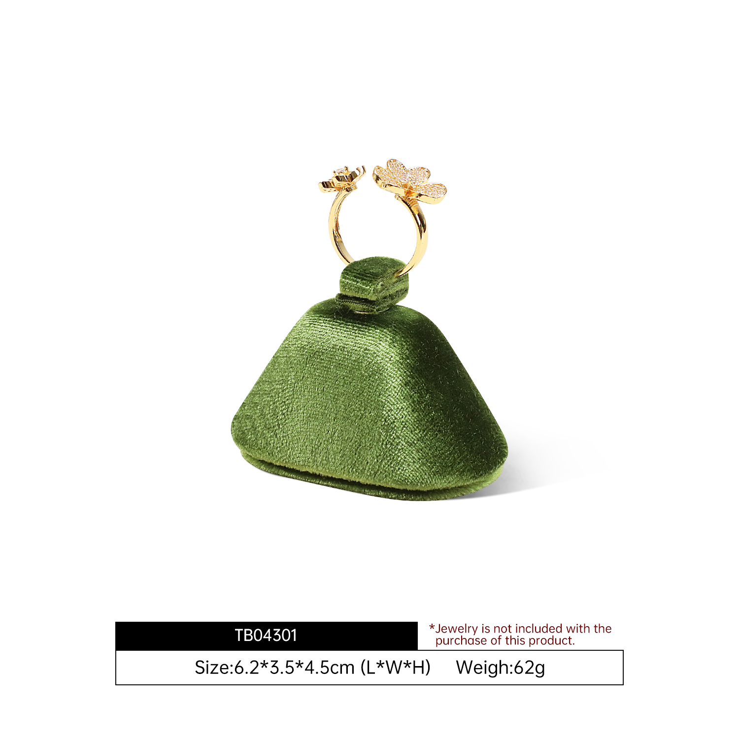 Yinbeini Elegant Velvet Necklace Display Stand for Fine Jewelry Perfect for Bridal Jewelry Wedding Necklaces and High End Accessory Presentation TB041