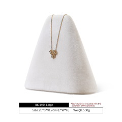 Yinbeini Artisan Handmade Velvet Necklace Display Stand Soft Fabric to Highlight Handcrafted Necklaces and Pendants TB040