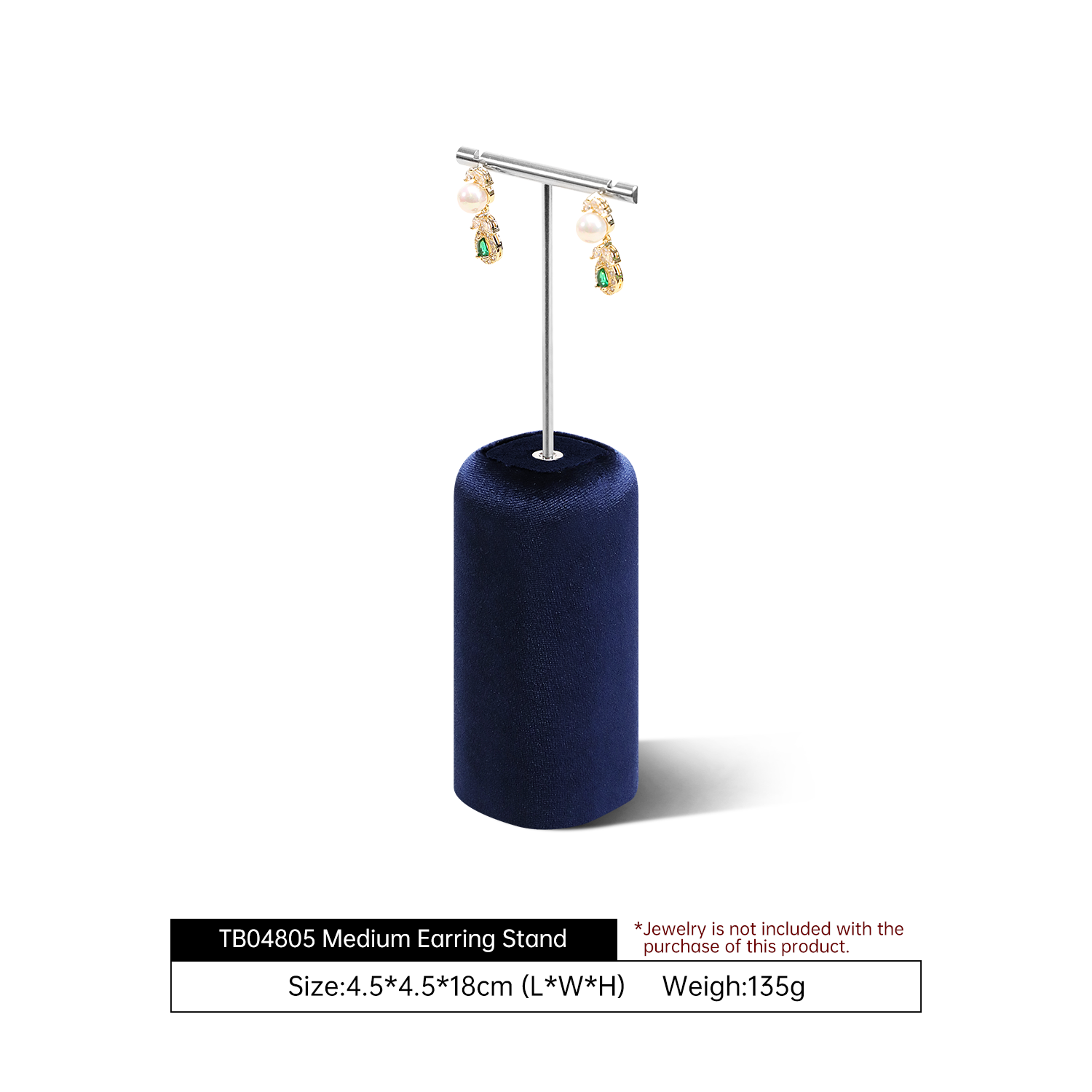 Yinbeini Multi Color Velvet Jewelry Bust Display Stand for Necklaces and Pendants Suitable for Window Showcase Trade Shows TB047