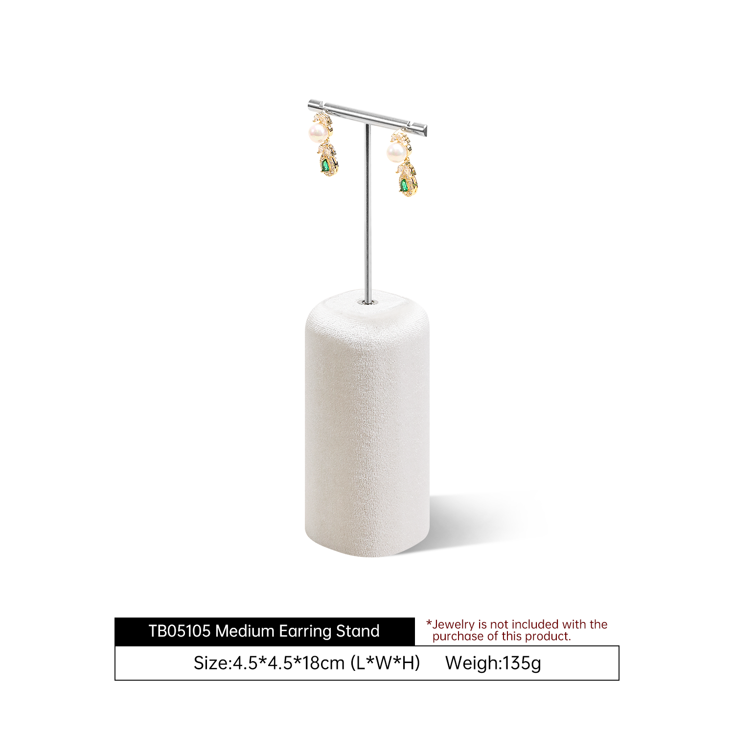 Yinbeini Multi Color Velvet Jewelry Bust Display Stand for Necklaces and Pendants Suitable for Window Showcase Trade Shows TB047