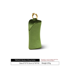 Yinbeini T Shape Earring Holder Green Jewelry Display Stand with Metal Bar for Displaying Multiple Earring Styles TB056