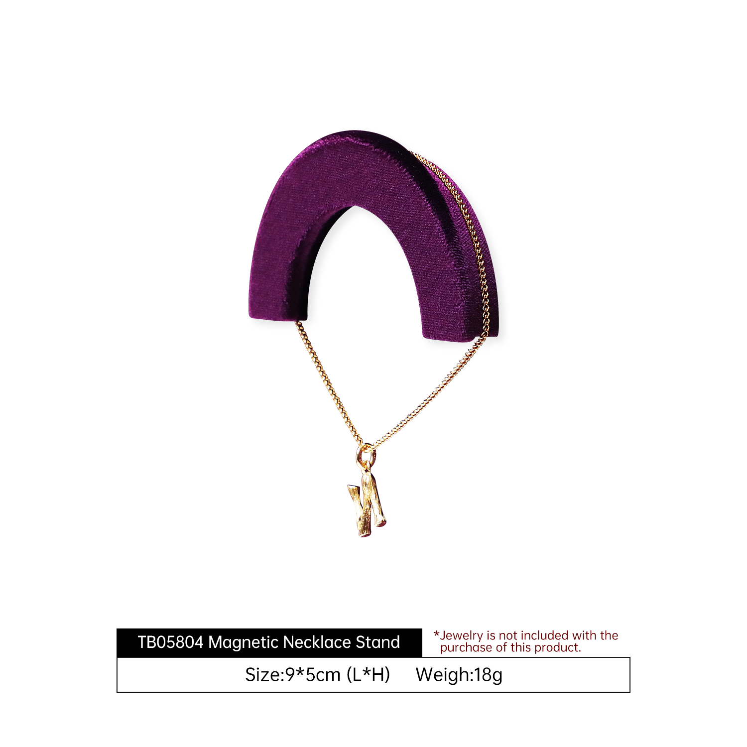 Yinbeini Velvet Jewelry Display Stand for Retail Counters Durable and Reusable for Daily Jewelry Merchandising TB062