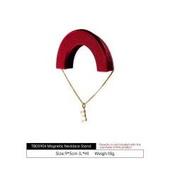 Yinbeini Velvet Jewelry Display Stand for Luxury Boutiques Elegant Plush Texture for High End Jewelry Presentation TB063
