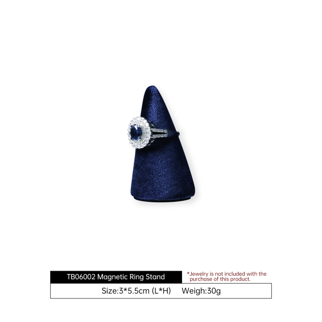 Yinbeini Premium Blue Velvet Jewelry Display Set for High End Jewelry Ideal for Luxury Boutiques Jewelry Shows and Wedding Exhibitions TB060
