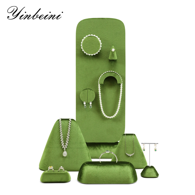 Yinbeini Velvet Jewelry Display Stand for Retail Counters Durable and Reusable for Daily Jewelry Merchandising TB062
