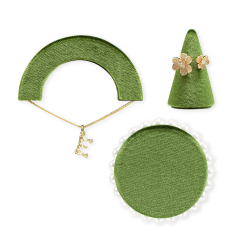 Yinbeini Velvet Jewelry Display Stand for Retail Counters Durable and Reusable for Daily Jewelry Merchandising TB062
