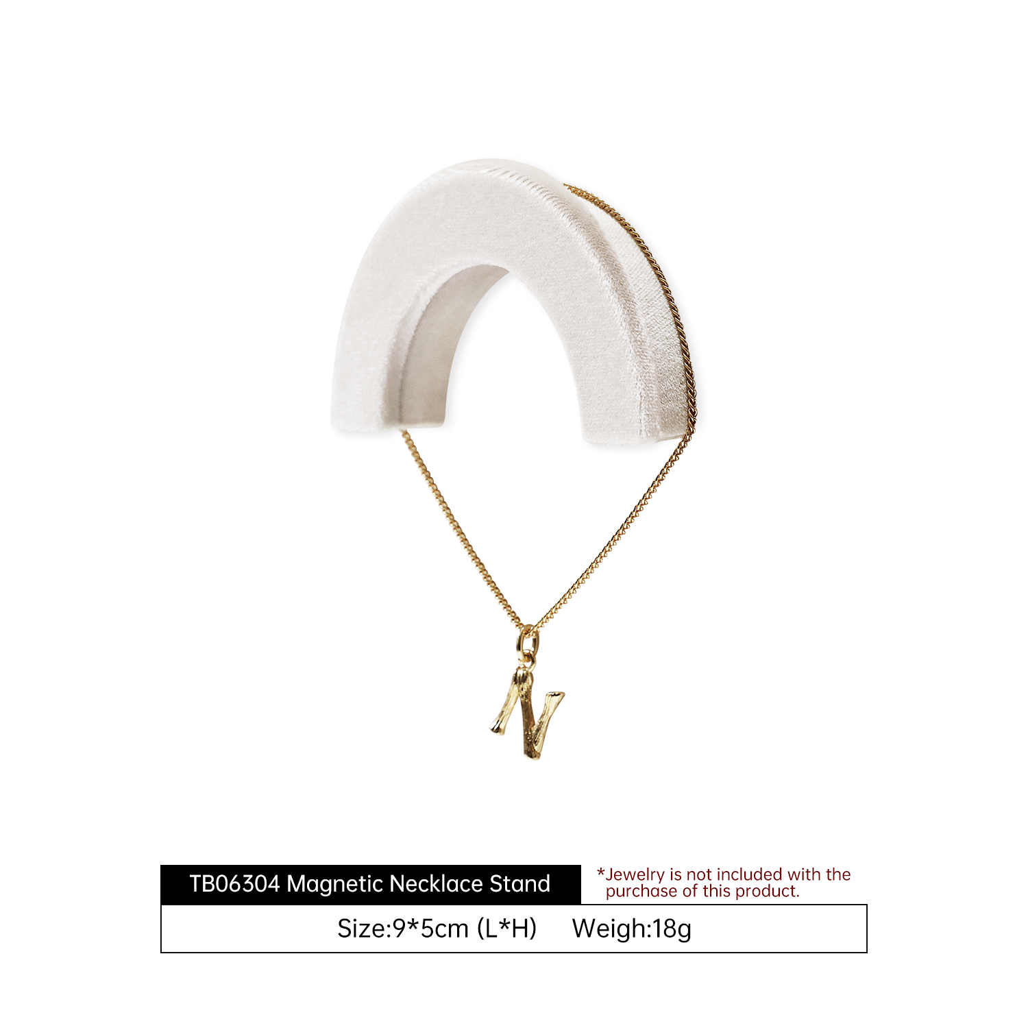 Yinbeini Velvet Jewelry Display Stand for Luxury Boutiques Elegant Plush Texture for High End Jewelry Presentation TB063
