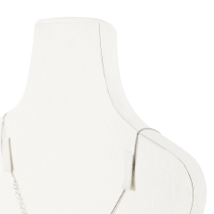 Yinbeini Microfiber Portrait display stand Necklace Display Stand Vertical Mannequin Stand Jewelry Display Props Jeweler's jewelry counter Light Beige RX001