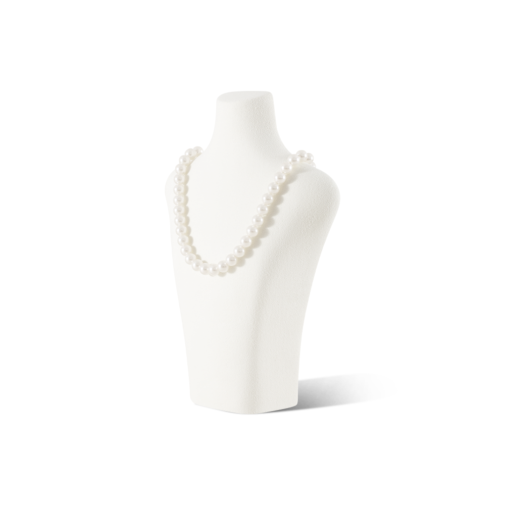 Yinbeini Jewelry Display Props Necklace Display Stand Vertical Mannequin Stand  Microfiber Portrait display stand Jeweler's jewelry counter Black RX006