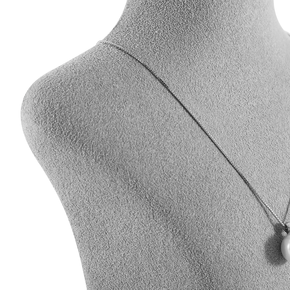 Yinbeini Microfiber Jewelry Display Props Portrait display stand Necklace Display Stand Vertical Mannequin Stand Jeweler's jewelry counter Light Gray RX003