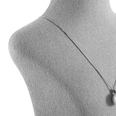 Yinbeini Microfiber Jewelry Display Props Portrait display stand Necklace Display Stand Vertical Mannequin Stand Jeweler's jewelry counter Light Gray RX003