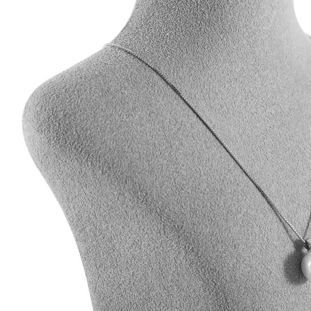 Yinbeini Microfiber Jewelry Display Props Portrait display stand Necklace Display Stand Vertical Mannequin Stand Jeweler's jewelry counter Light Gray RX003