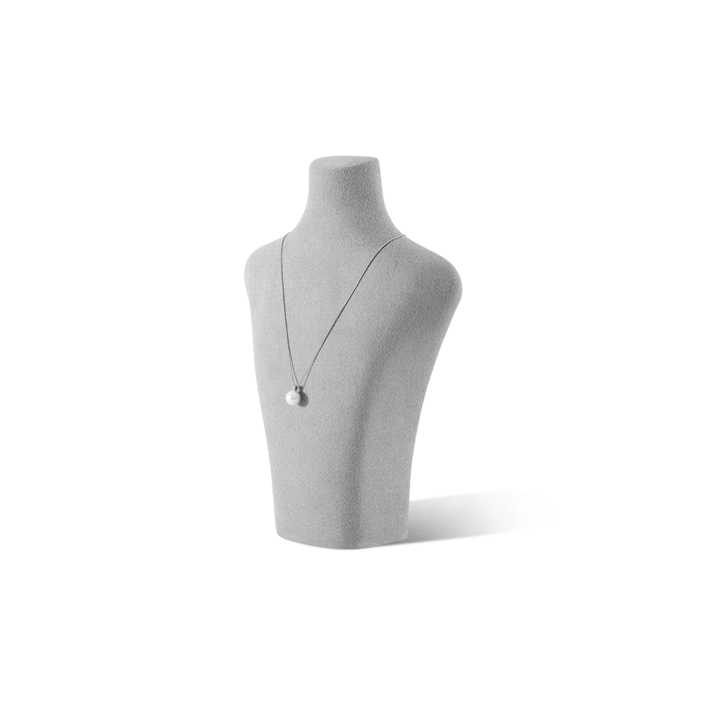 Yinbeini Microfiber  Necklace Display Stand Vertical Mannequin Stand Jewelry Display Props Portrait display stand Jeweler's jewelry counter Blue RX005