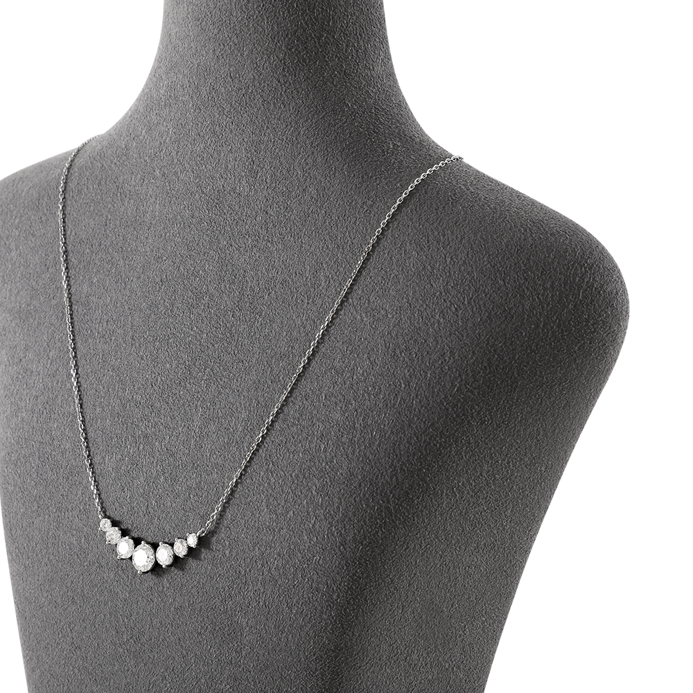 Yinbeini Necklace Display Stand Vertical Mannequin Stand  Portrait display stand Microfiber Jewelry Display Props Jeweler's jewelry counter Gray RX004