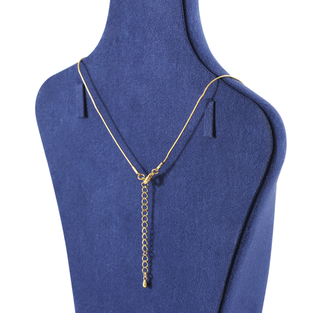 Yinbeini Microfiber  Necklace Display Stand Vertical Mannequin Stand Jewelry Display Props Portrait display stand Jeweler's jewelry counter Blue RX005