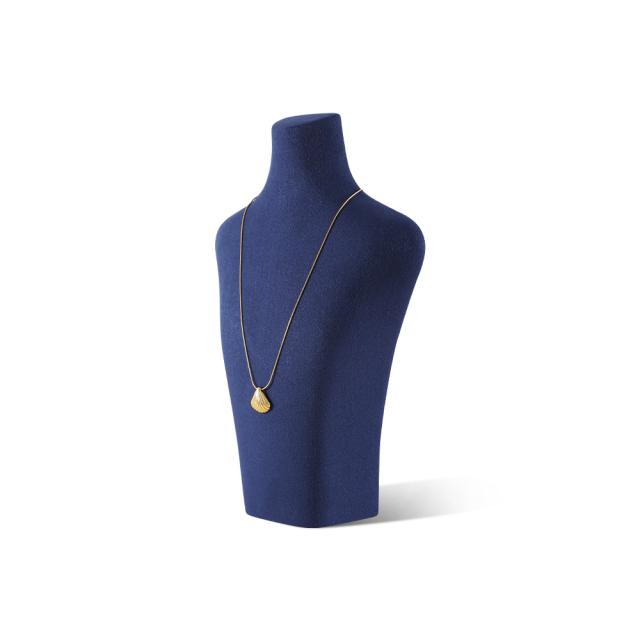 Yinbeini Microfiber  Necklace Display Stand Vertical Mannequin Stand Jewelry Display Props Portrait display stand Jeweler's jewelry counter Blue RX005