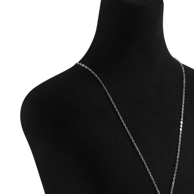 Yinbeini Jewelry Display Props Necklace Display Stand Vertical Mannequin Stand  Microfiber Portrait display stand Jeweler's jewelry counter Black RX006