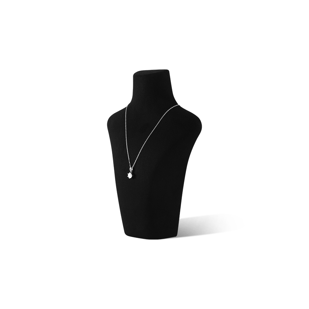 Yinbeini Microfiber  Necklace Display Stand Vertical Mannequin Stand Jewelry Display Props Portrait display stand Jeweler's jewelry counter Blue RX005