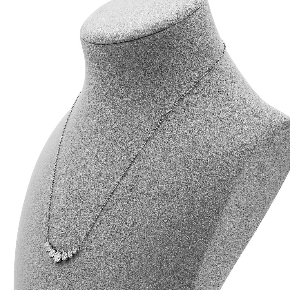 Yinbeini Jewelry Display Props Necklace Display Stand Microfiber Portrait display stand Vertical Mannequin Stand  jewelry counter Jeweler Blue RX009