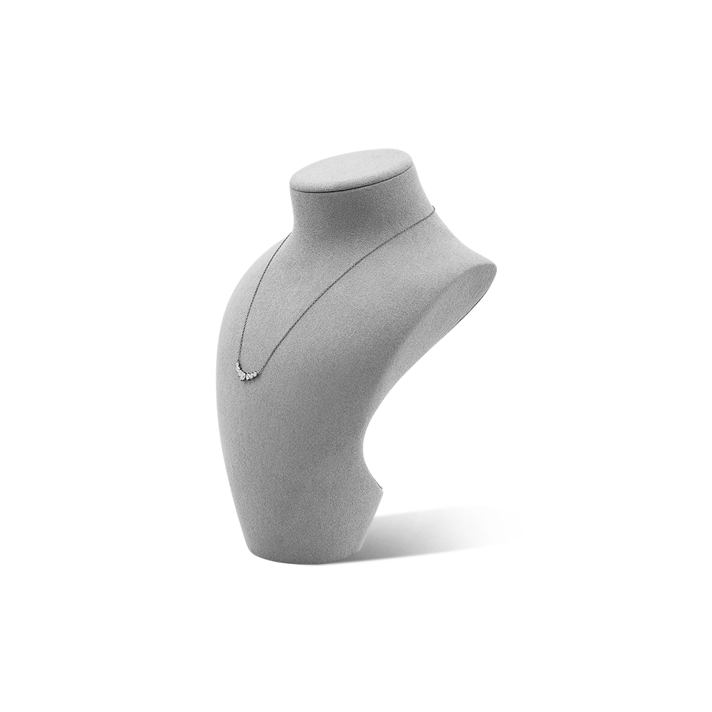 Yinbeini Jewelry Display Props Necklace Display Stand Microfiber Portrait display stand Vertical Mannequin Stand  jewelry counter Jeweler Blue RX009