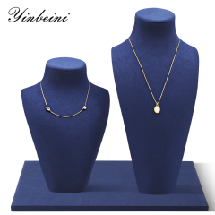 Yinbeini Microfiber Necklace Display Stand Portrait display stand Vertical Mannequin Stand Jewelry Display Props jewelry counter Jeweler Black RX010