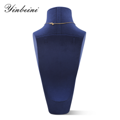 Yinbeini Microfiber display stand Vertical Mannequin Stand Necklace Display Stand Portrait Jewelry Display Props jewelry counter Jeweler Gray RX008